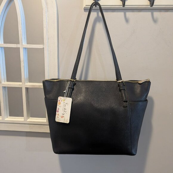 Michael Kors Jet Set Saffiano Leather Tote - Picture 2 of 6